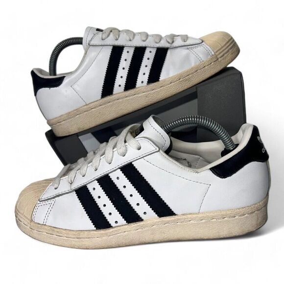 Adidas Superstar 80s White / Black G61070 Men's 5 Women's 6 - Picture 1 of 11